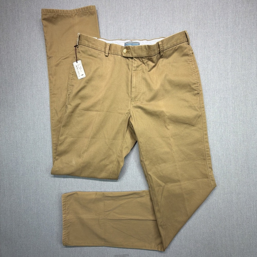 Peter Millar Raleigh Washed Twill Pima Cotton Khaki Pants NWT $125 Size 33